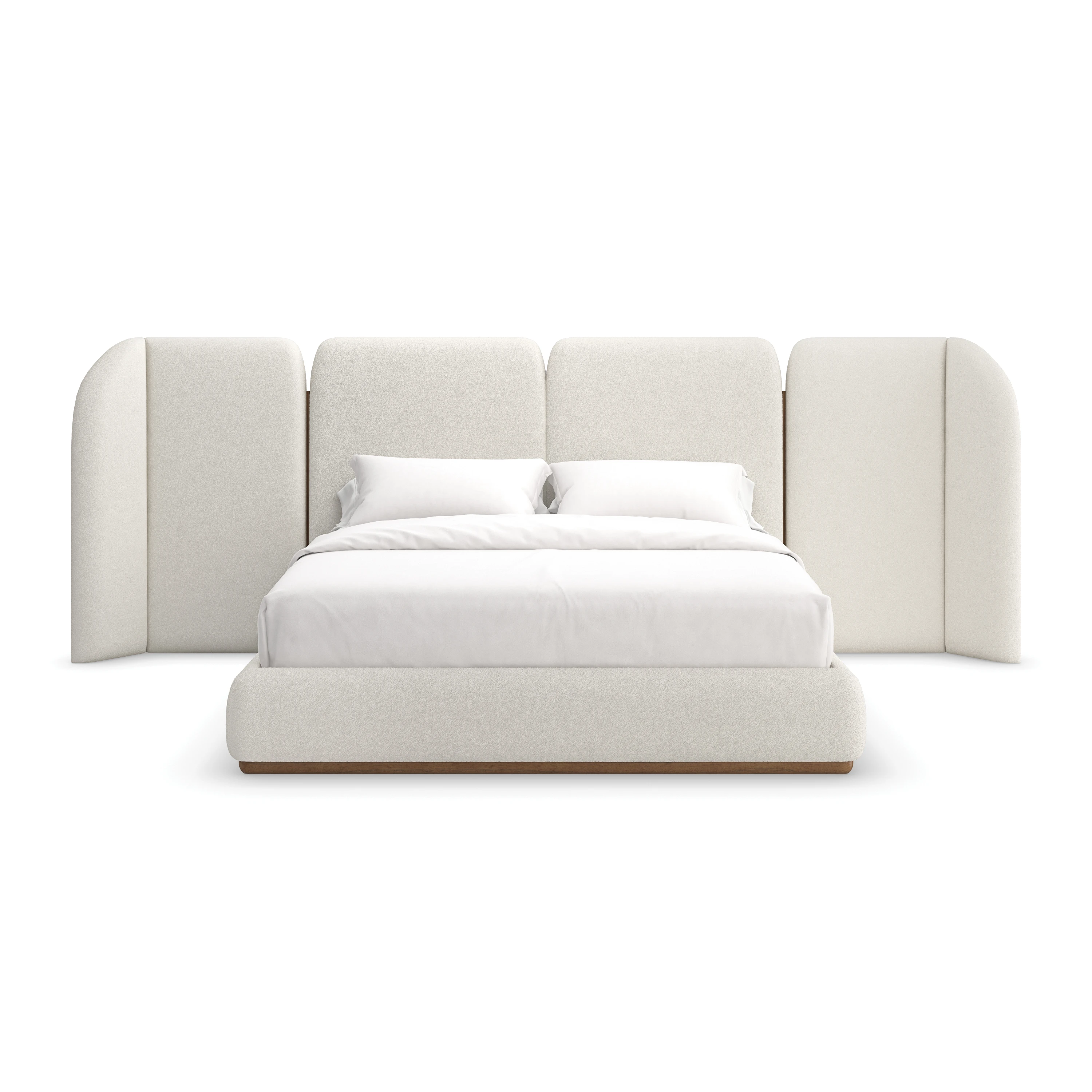 Malta Upholstered King Bed - 4th angle