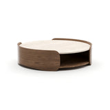 Fleur Open Cocktail Table W/Wood Shelf - main image