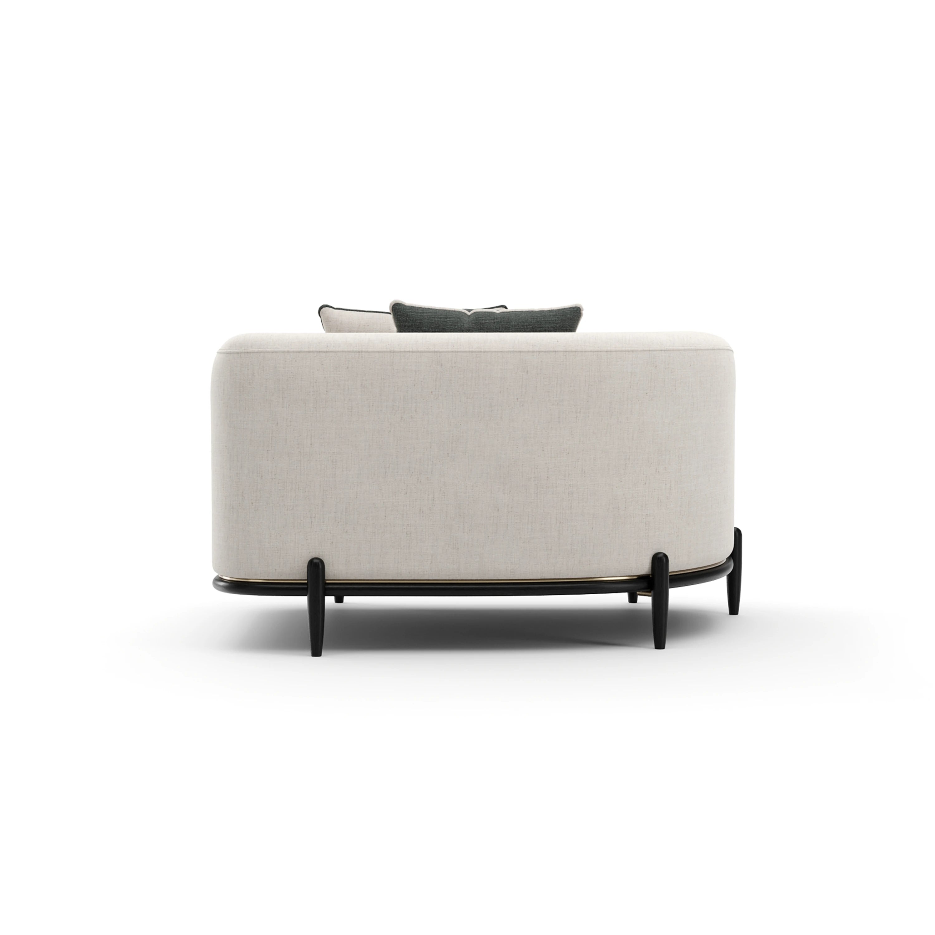 Madera Laf Loveseat - Oatmeal - 3rd angle