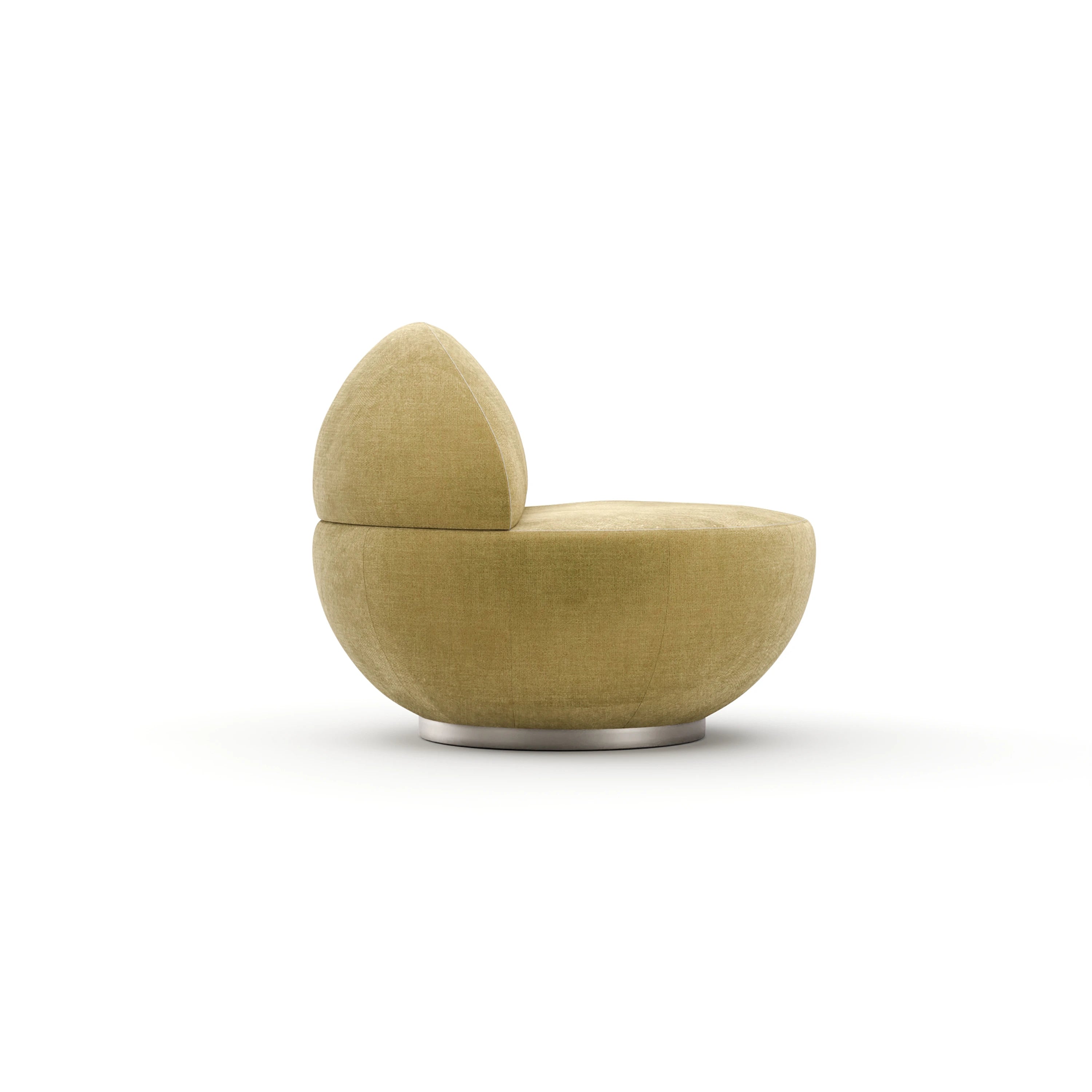 Jagger Swivel Chair - Ochre - 2nd angle