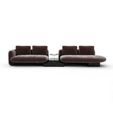 Overlap Right Bumper Sectional Dk Taupe - primary image