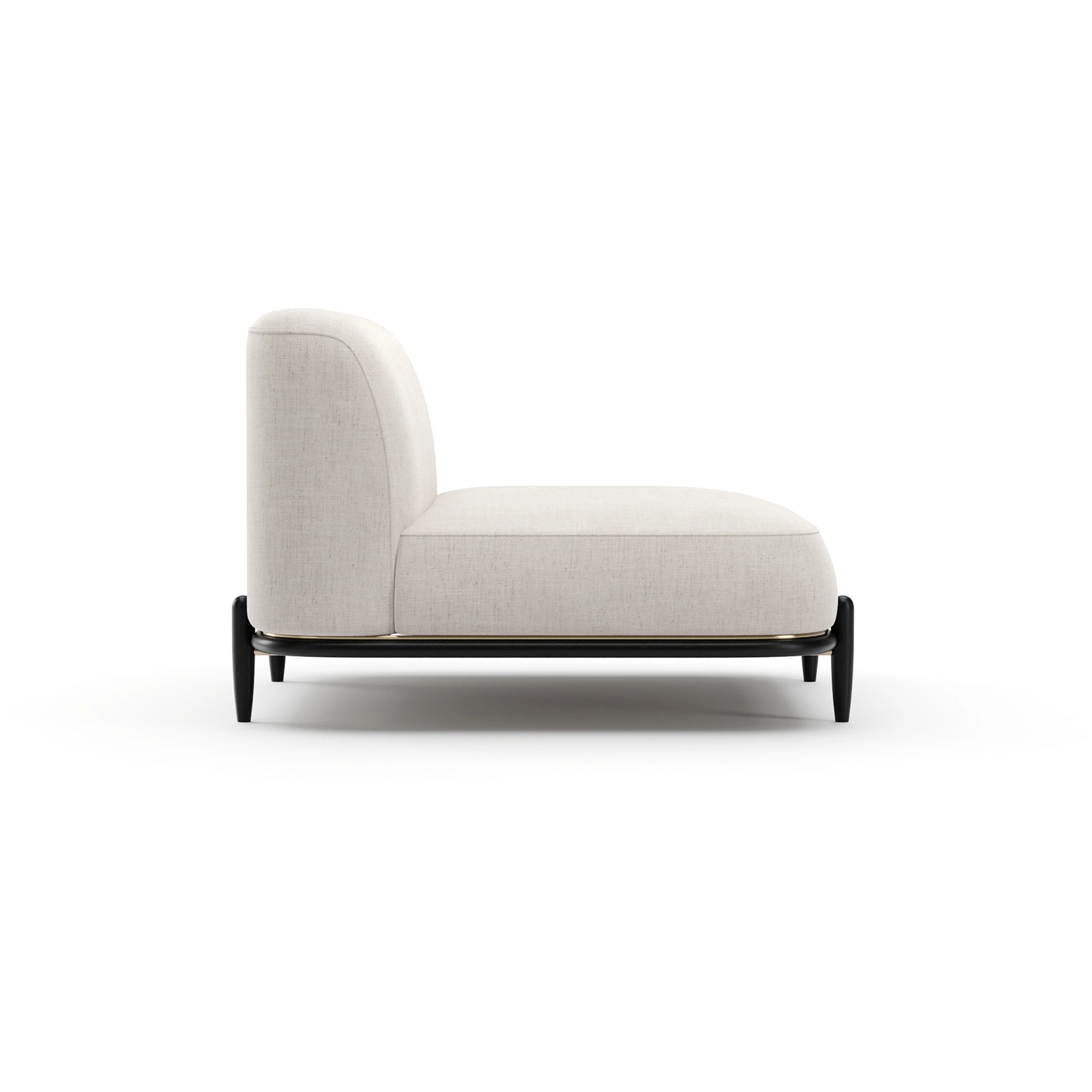 Madera Armless Chair - Oatmeal - 2nd angle