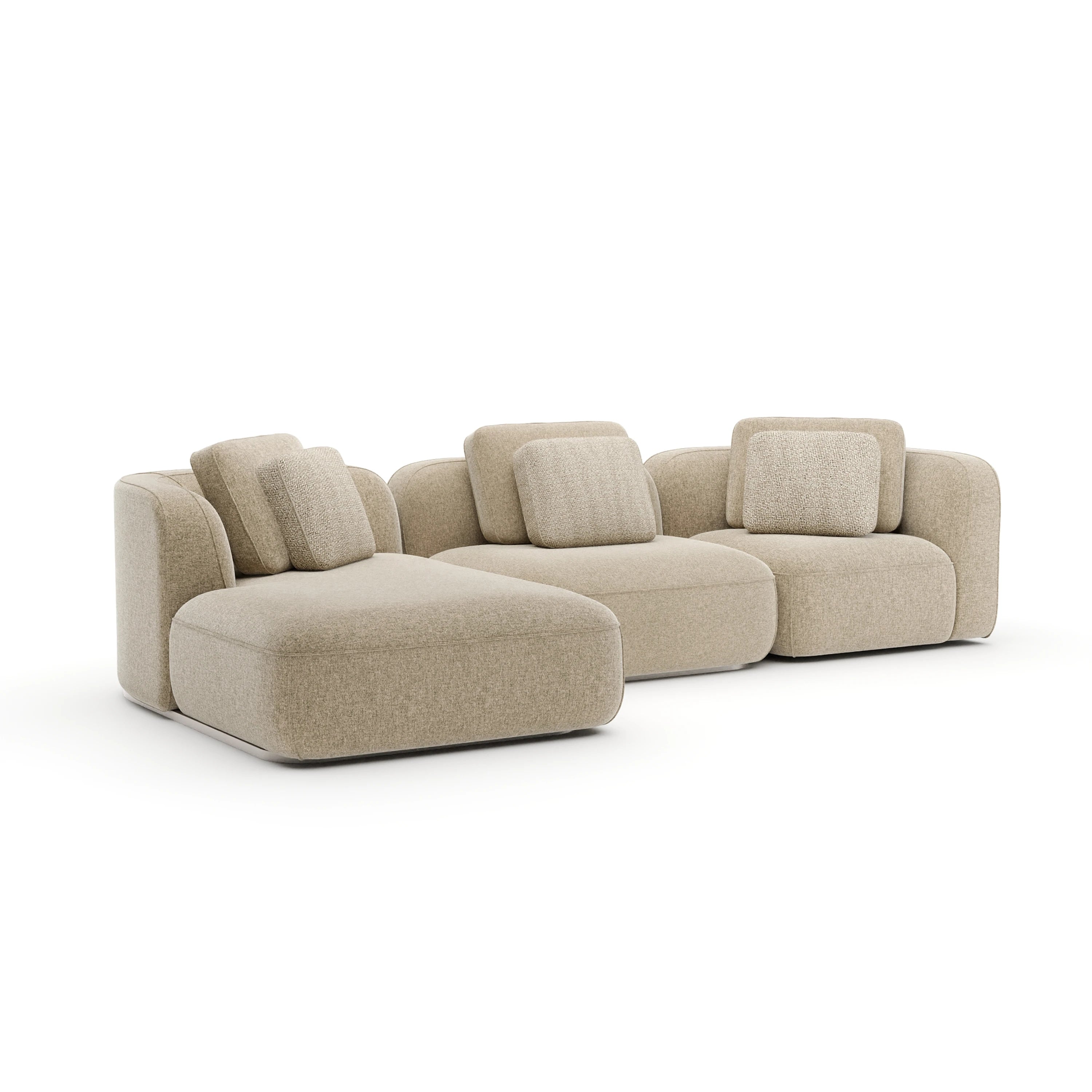 Sasso Left Chaise Sec Large - Oatmeal - primary image