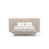 *Overlap Uph 2 Panel Qn Bed Ivory - main image
