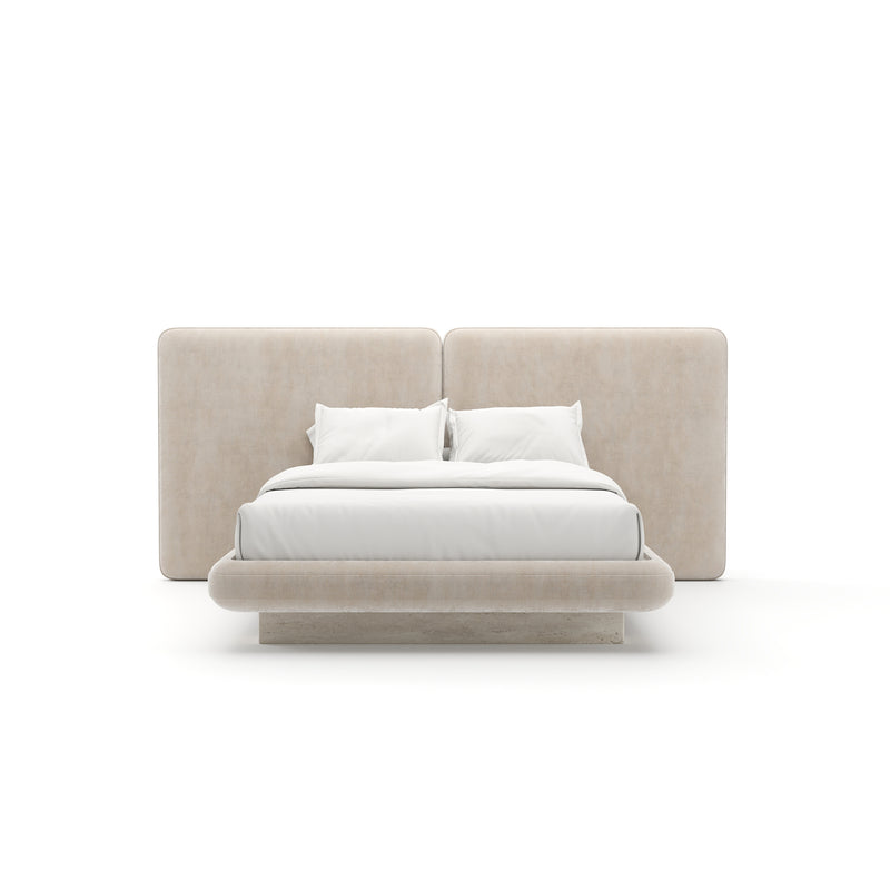 Overlap Uph 2 Panel Qn Bed Ivory
