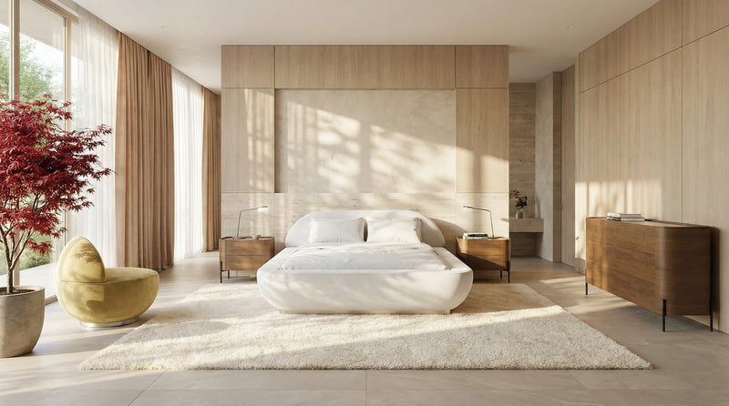 Jagger King Bed - Ivory