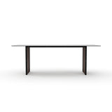 Pinstripe Dark Slatted Dining Table - primary image
