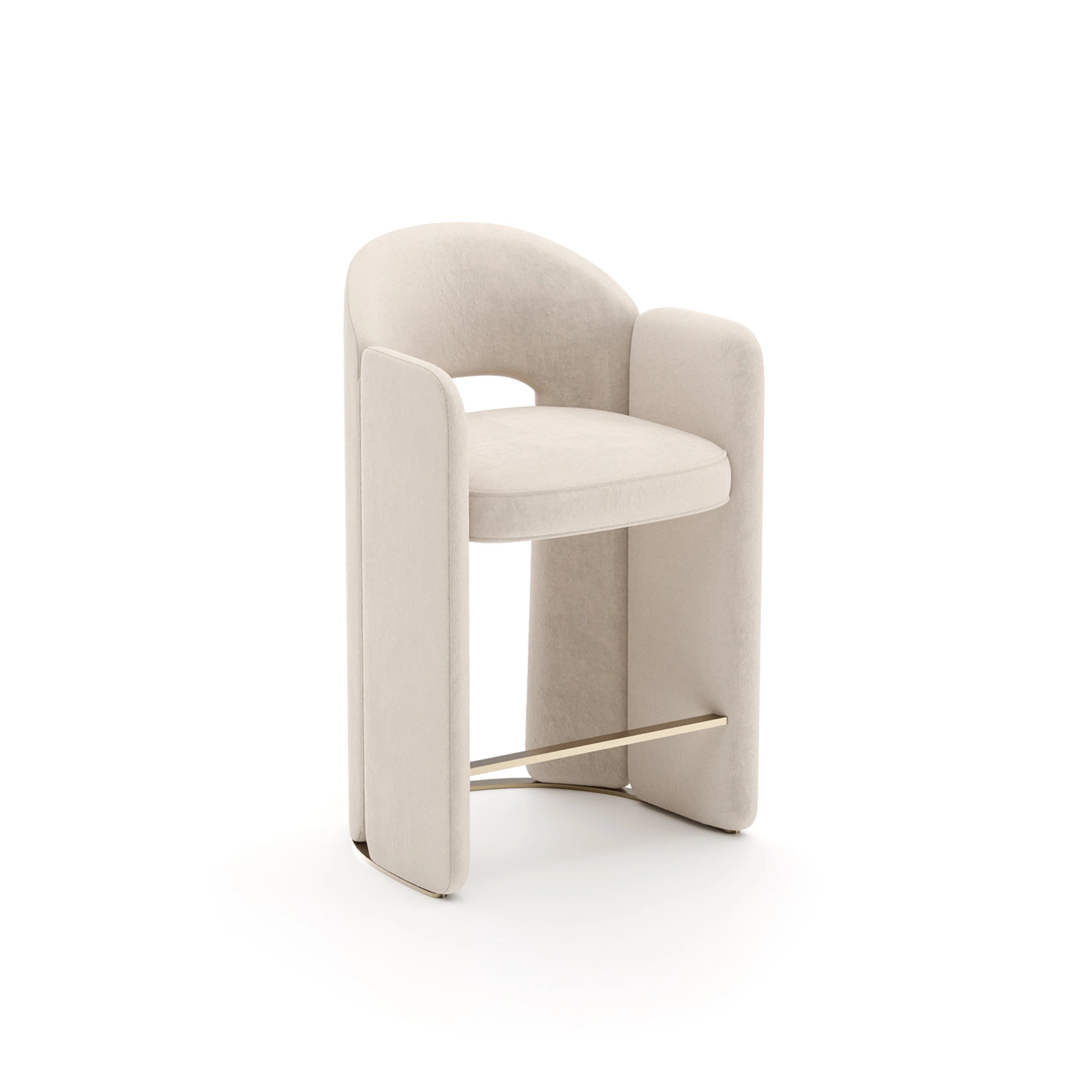 Overlap Counter Stool Ivory - main image