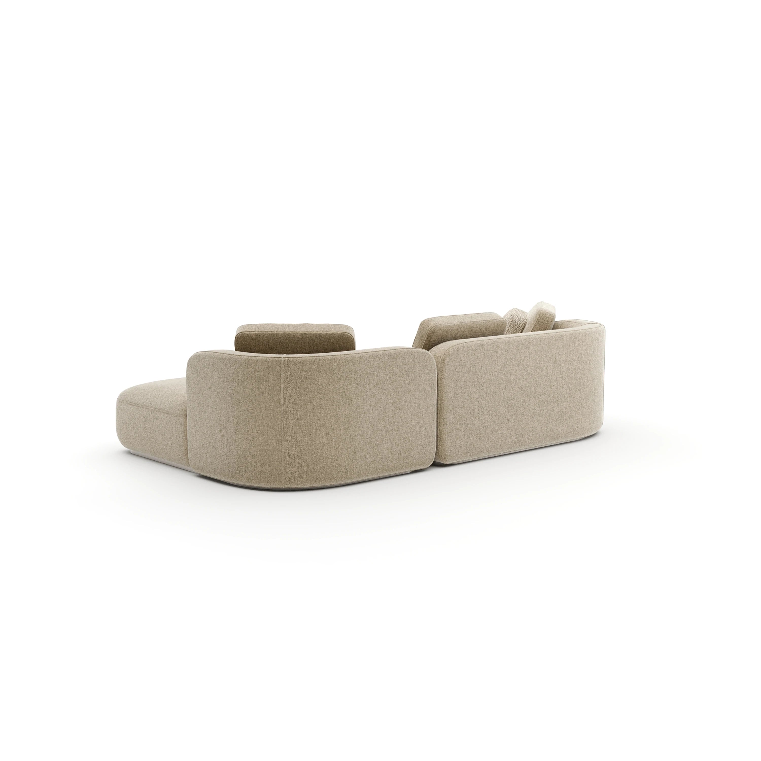 Sasso Right Chaise Sec - Oatmeal - 3rd angle