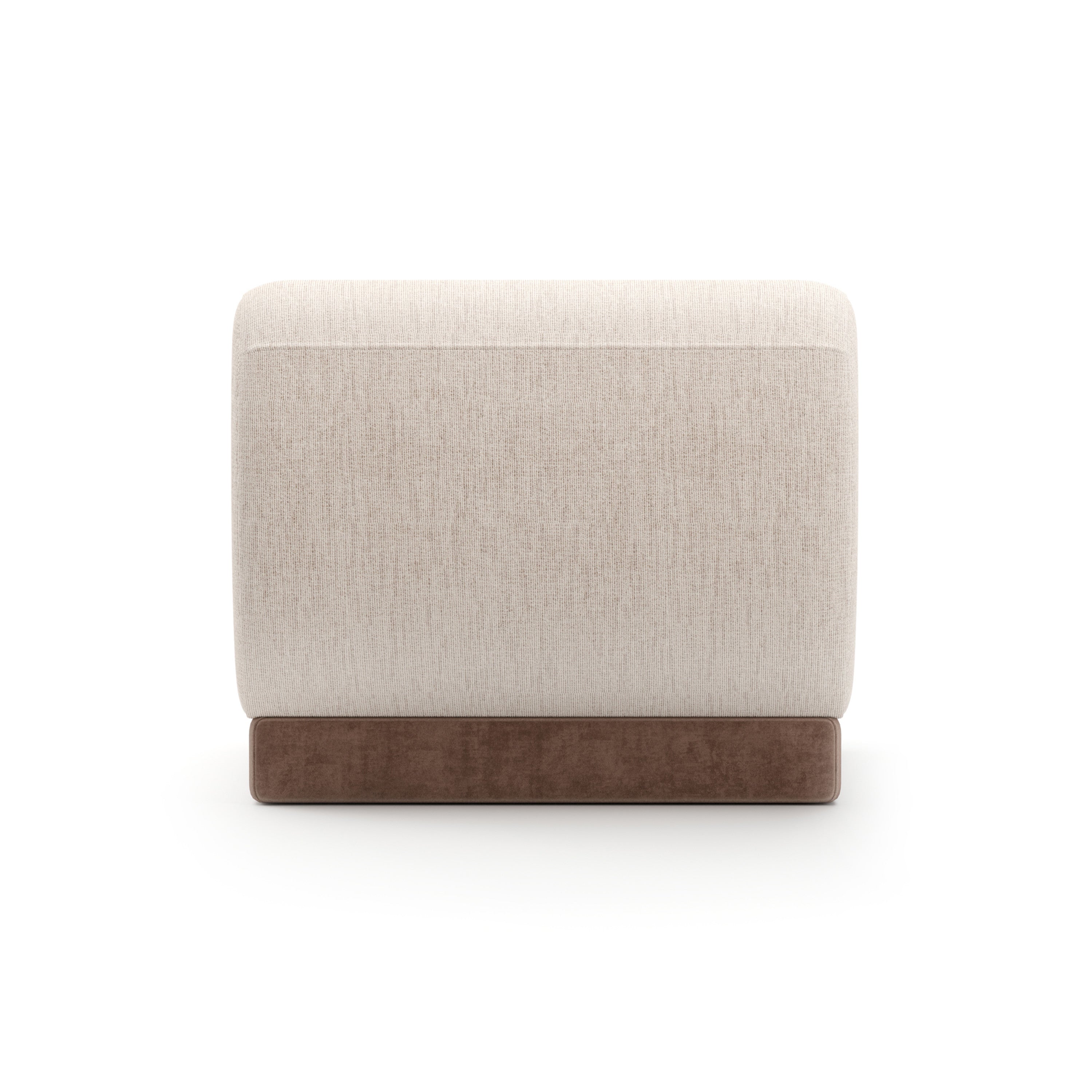 Seta Armless Chair Oatmeal - 3rd angle