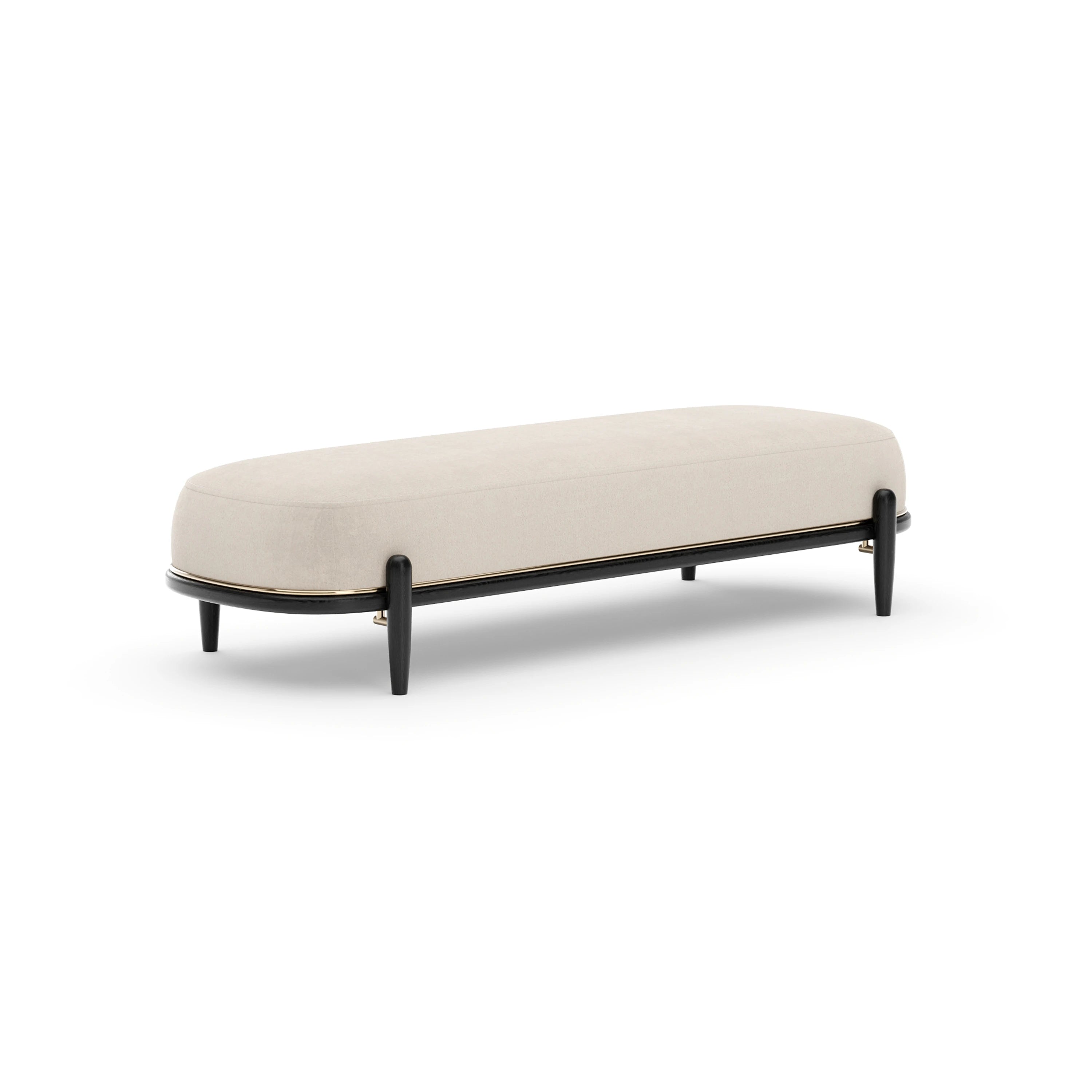Madera Bed Bench - Ecru - 3rd angle