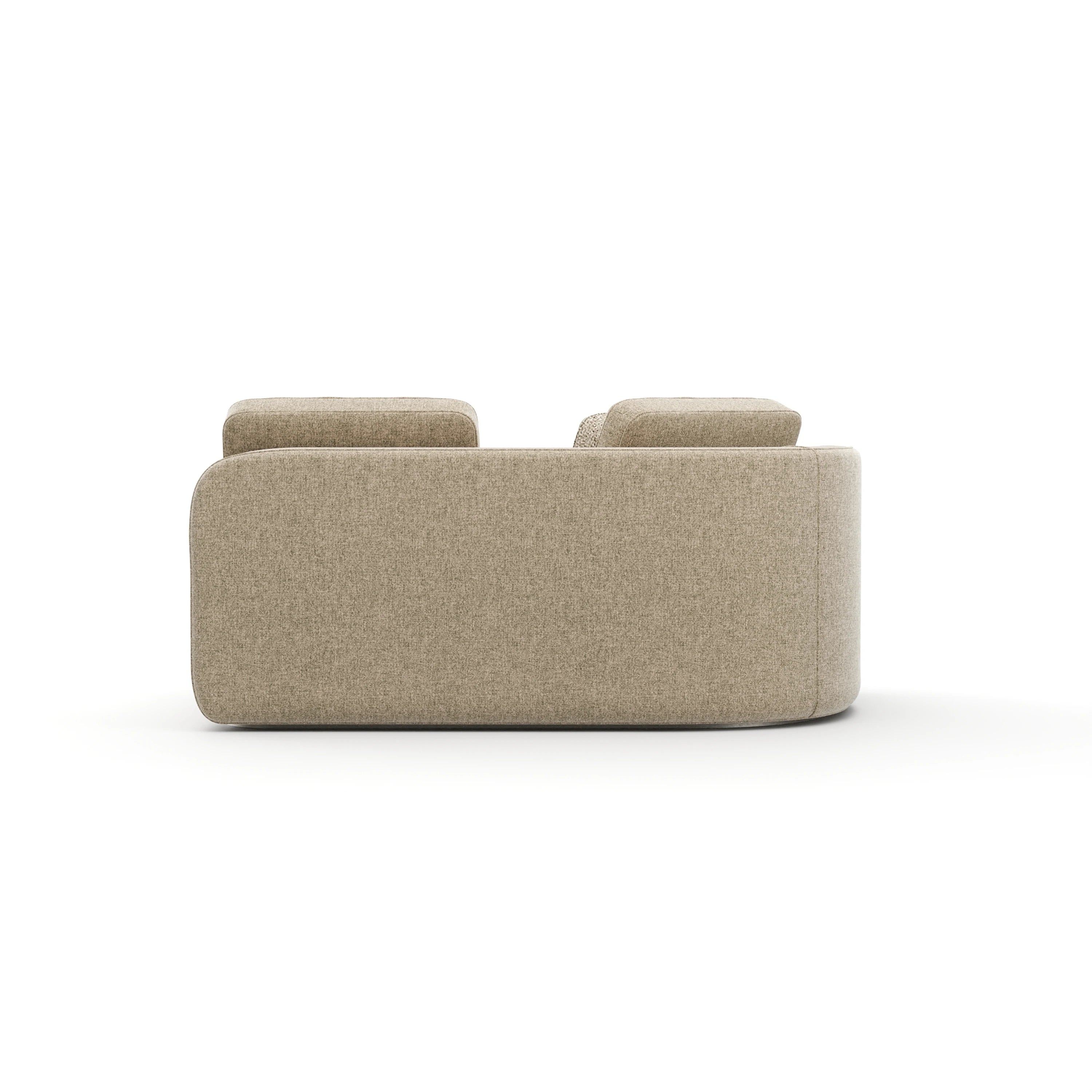 Sasso Laf Loveseat - Oatmeal - 3rd angle