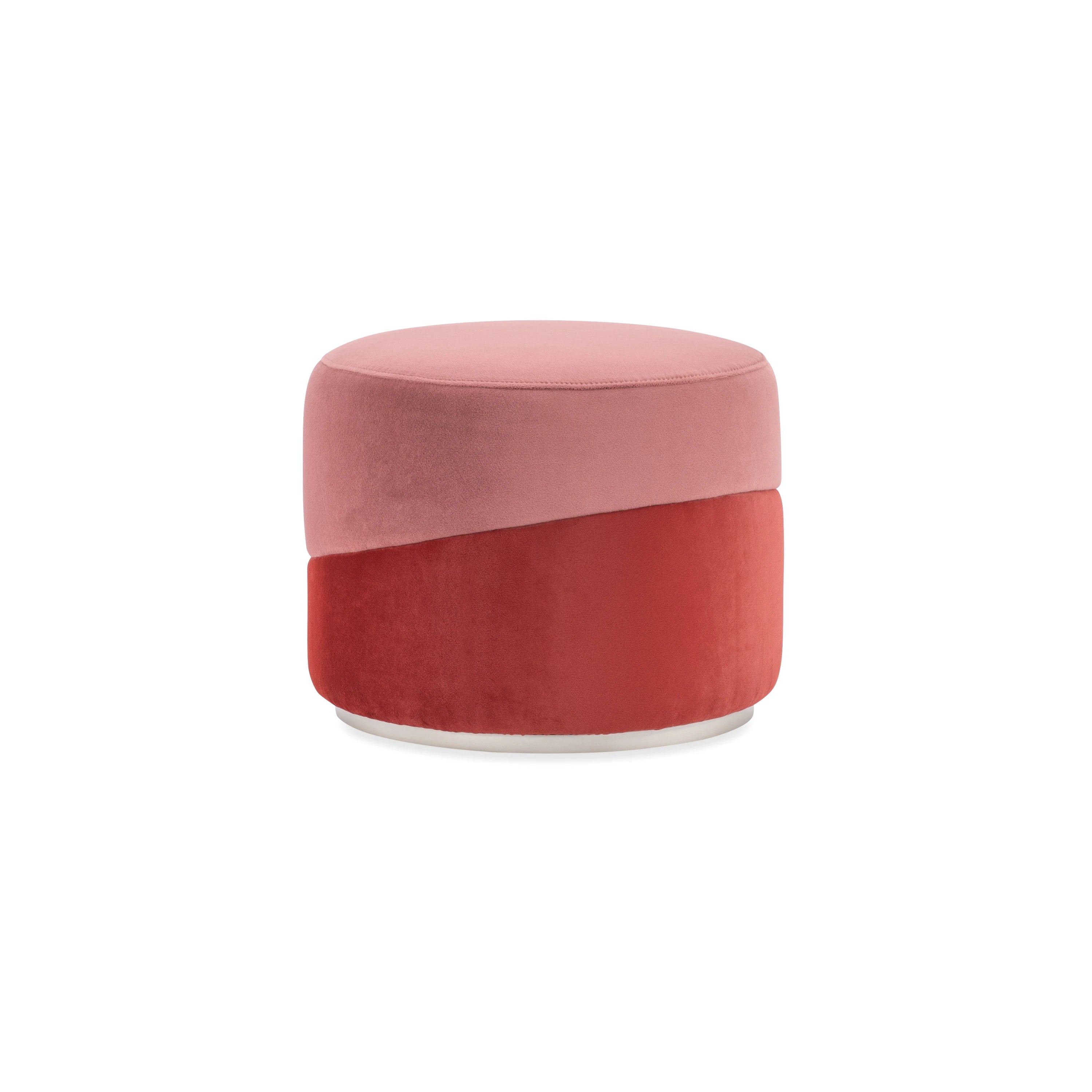 Splice Small Pouf- Rose Quartz - primary image