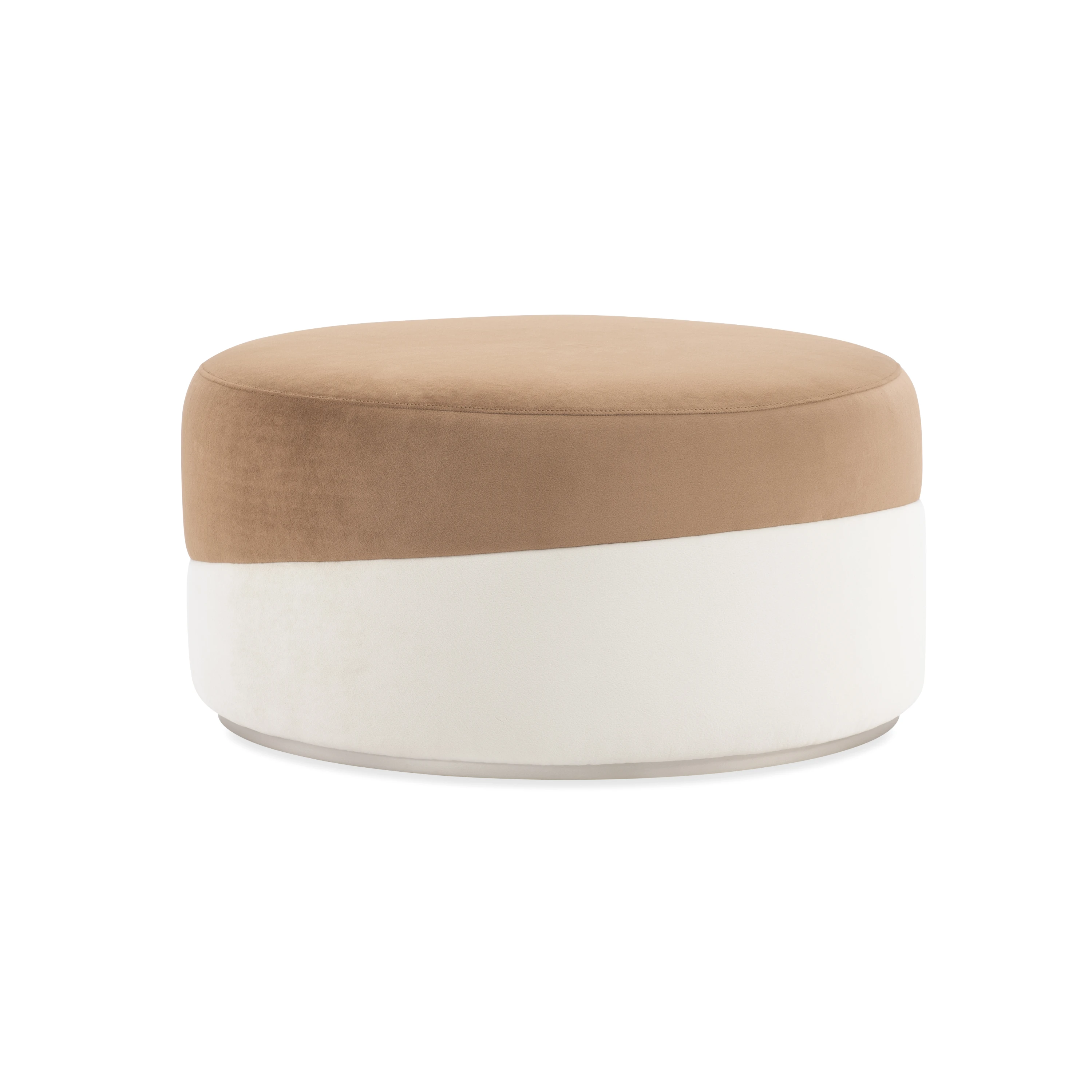 Splice Large Pouf - Camel - primary image