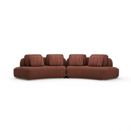 2-Piece Curved Sofa