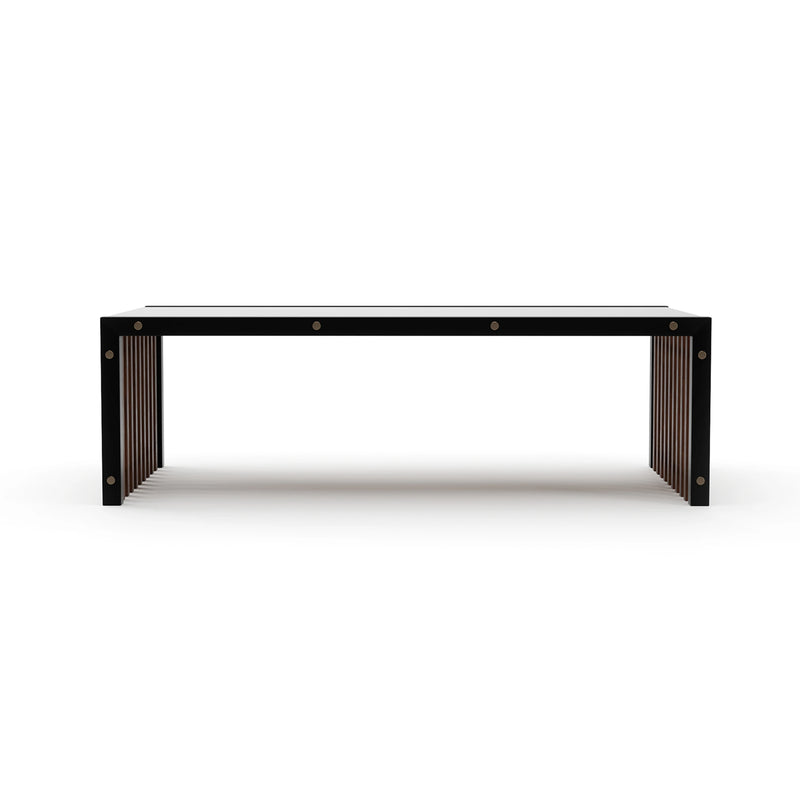 PINSTRIPE DARK COCKTAIL TABLE