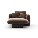 Overlap Raf Chaise Dark Taupe - primary image