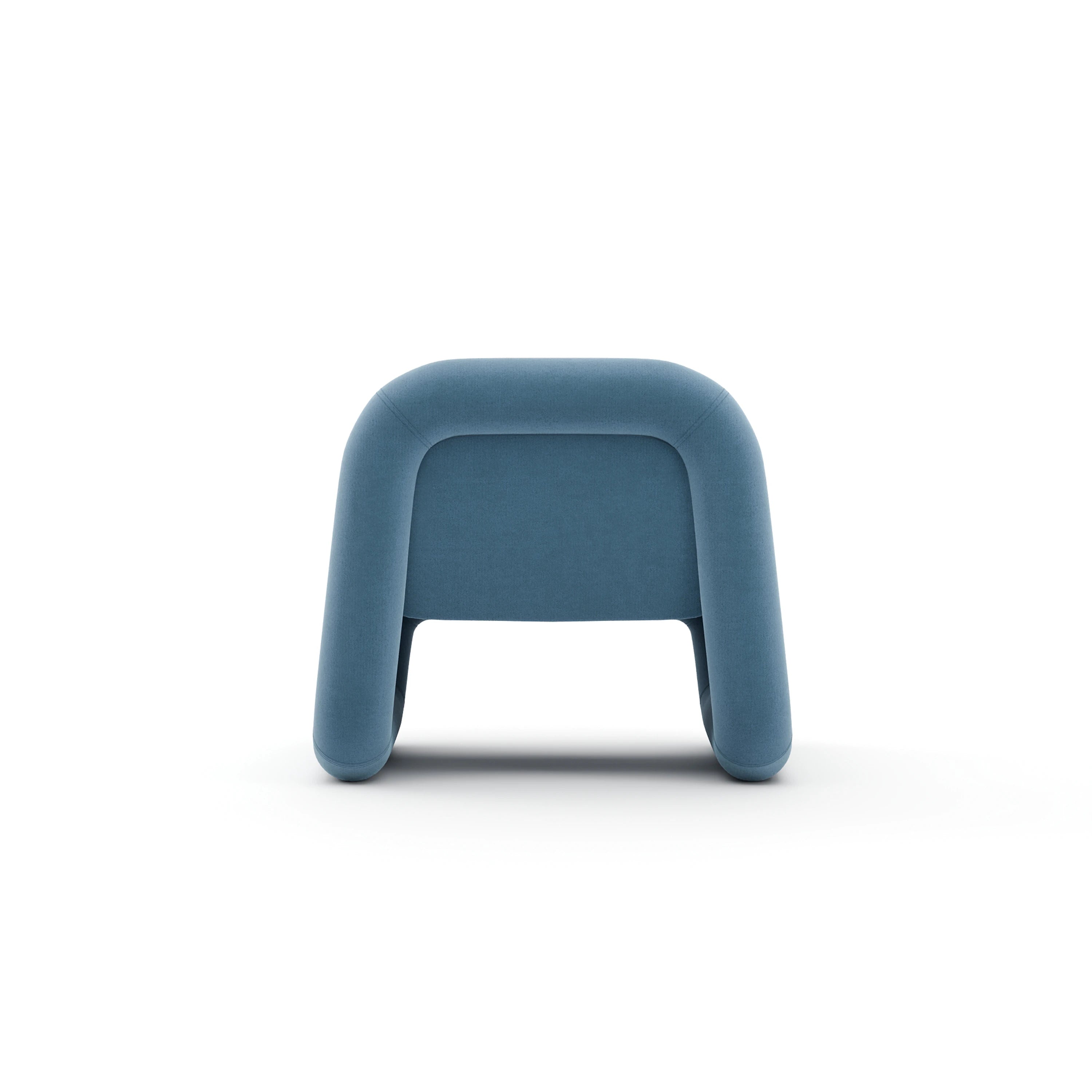 Bold Accent Chair - Azure - 3rd angle