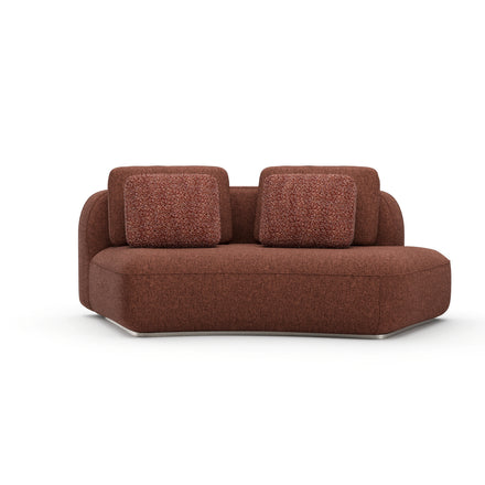 Right-Facing Curved Armless Loveseat