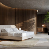 Fleur Uph King Bed in room - angle 1