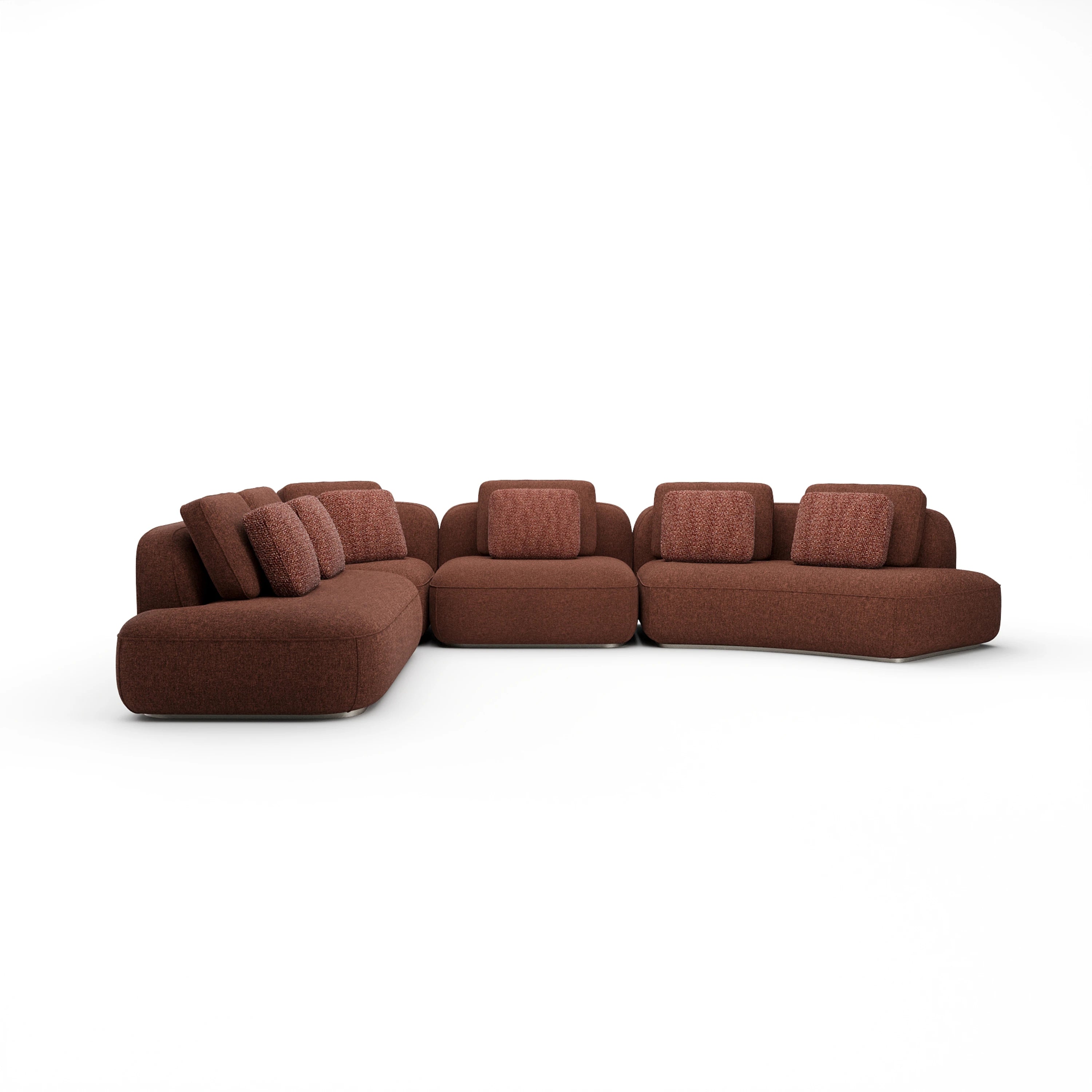 Sasso Large Curved L Sec - Saffron - primary image