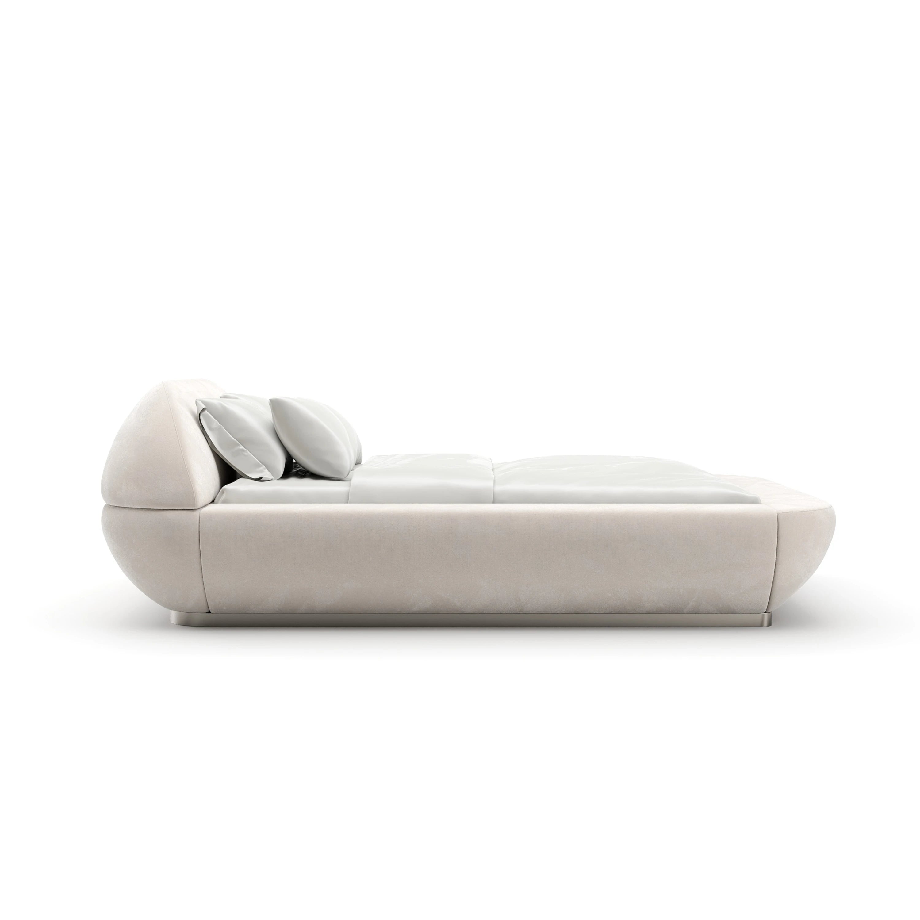 Jagger Queen Bed - Ivory - 2nd angle