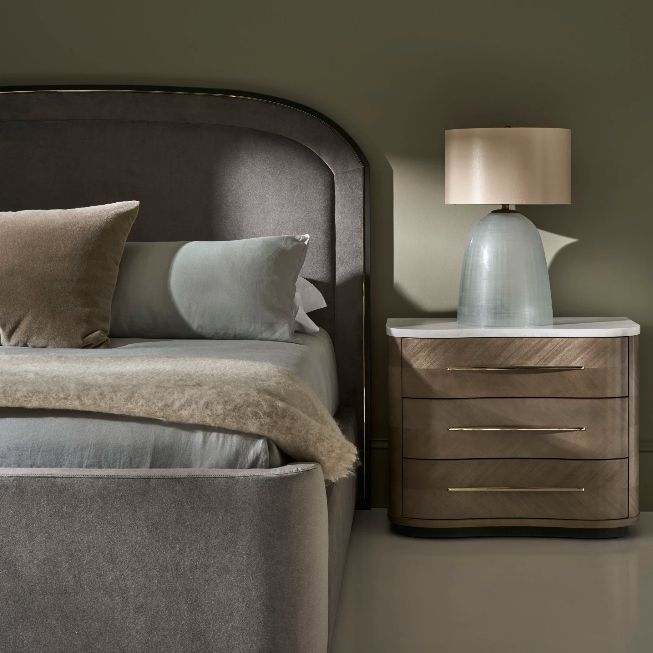 Nomadic Nightstand in room - angle 1