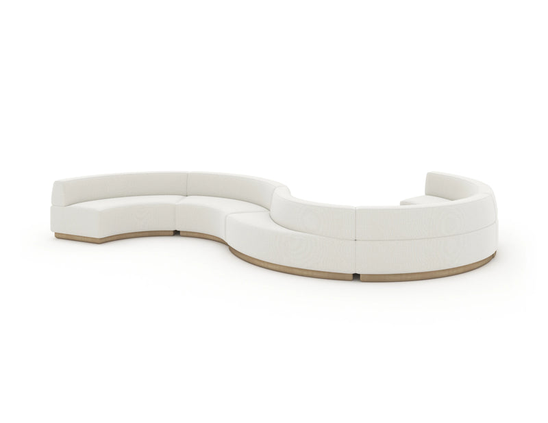Crescent Armless Loveseat