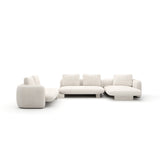 Overlap Large Rt Chaise Sec Ecru - primary image