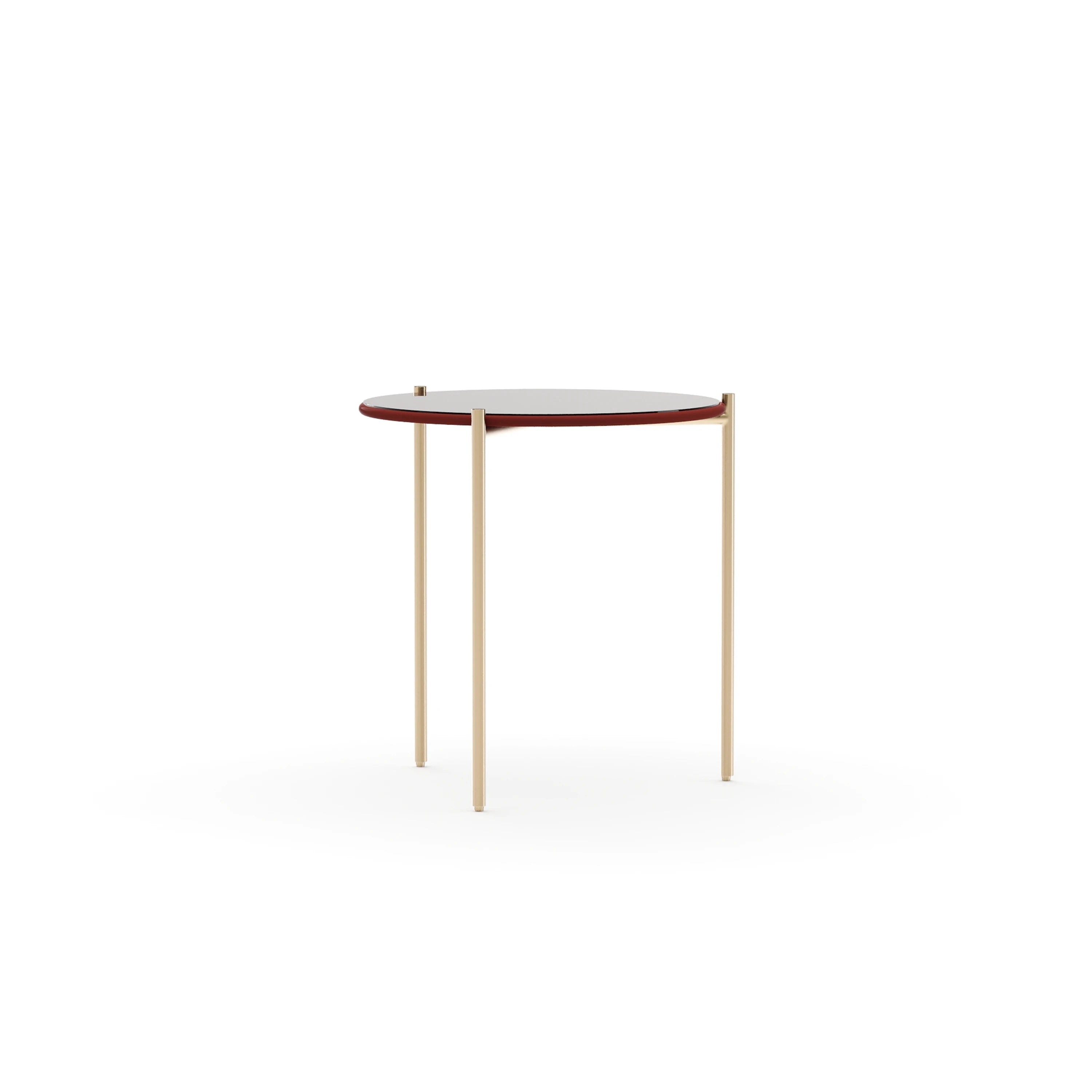 Demli Rouge Glass Side Table - primary image
