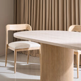 Rhythm  Oval Stone Top Dining Tbl - detail 3.0