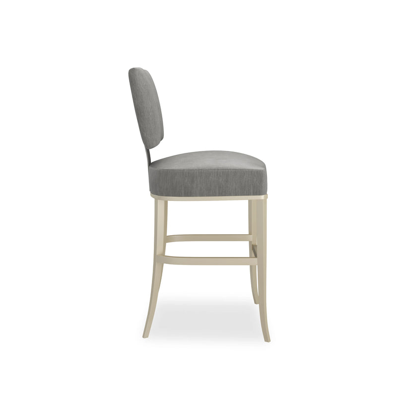 RESERVED SEATING COUNTER STOOL-PEWTER