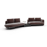 Overlap Left Bumper Sectional Dk Taupe - main image