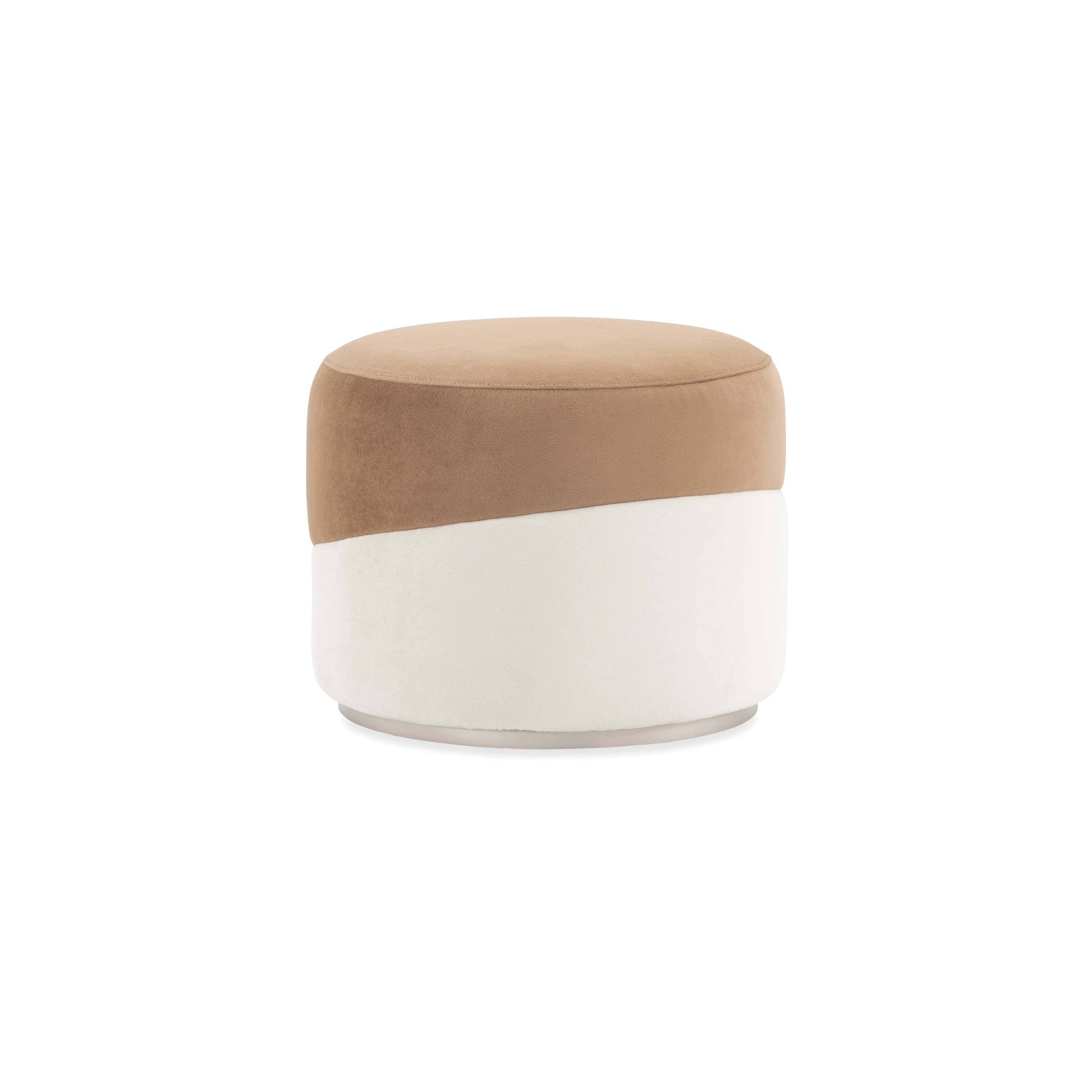 Splice Small Pouf- Camel - primary image