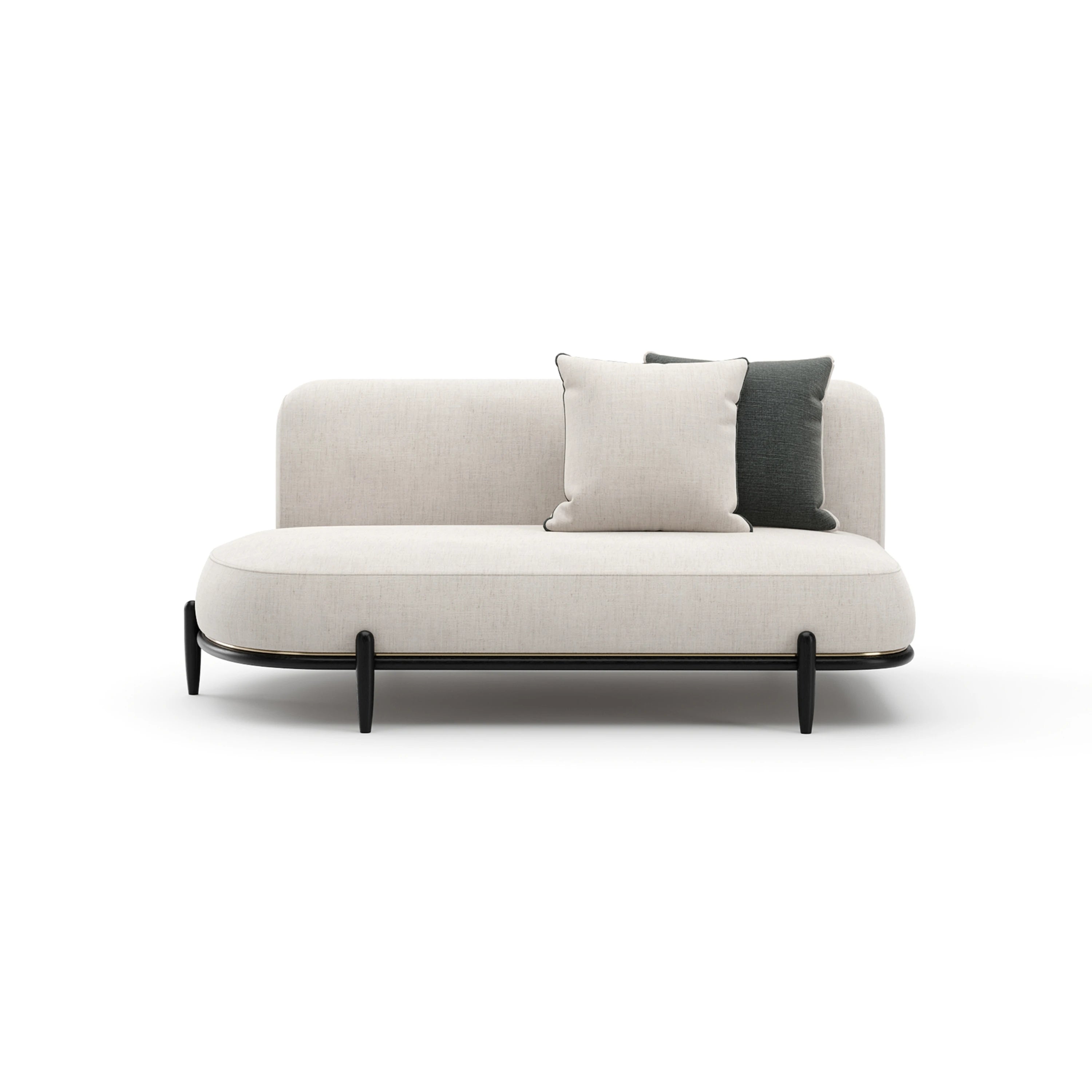 Madera Armless Laf Bumper - Oatmeal - primary image