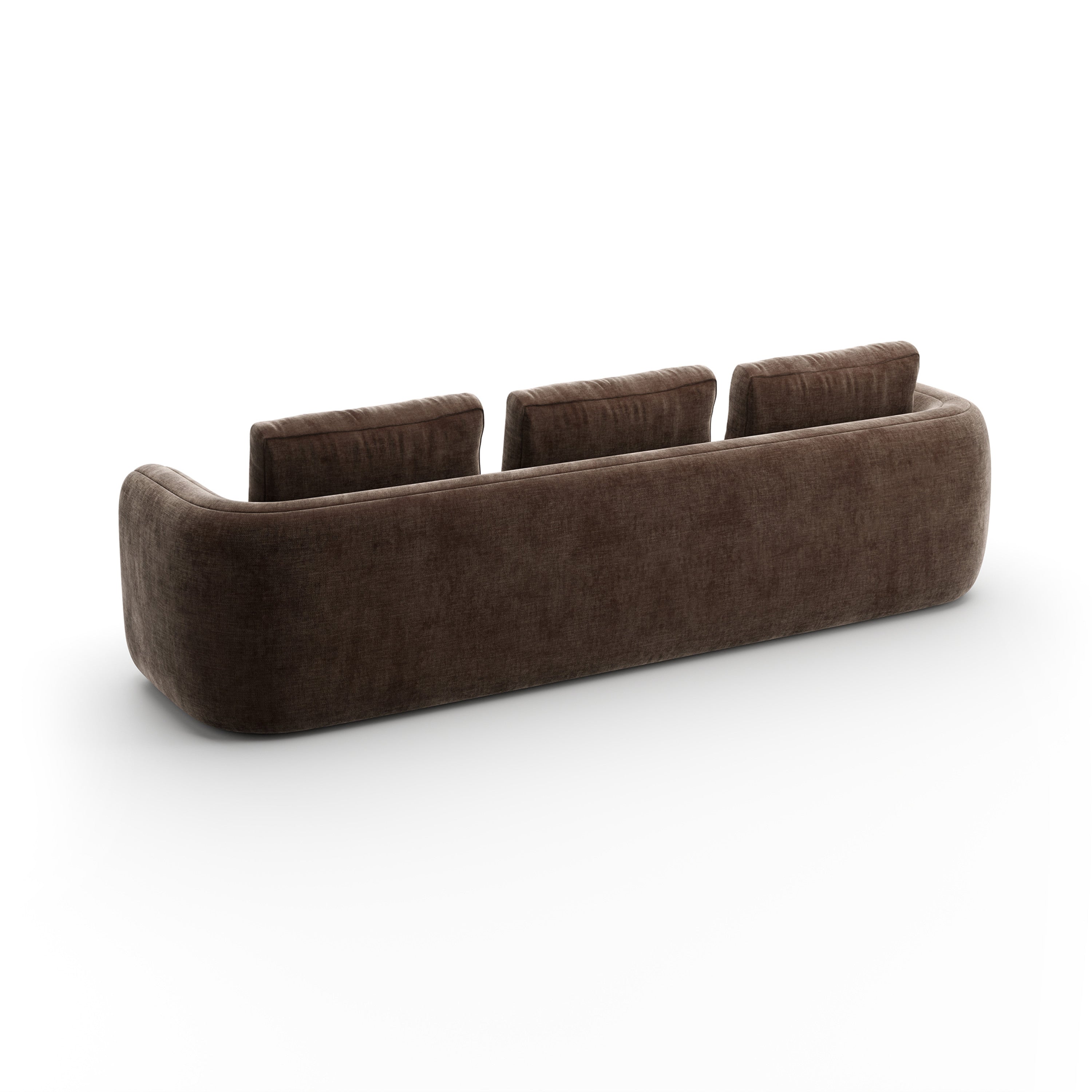 Overlap Sofa Dark Taupe - angle 4.0