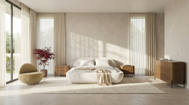 Jagger King Bed - Ivory