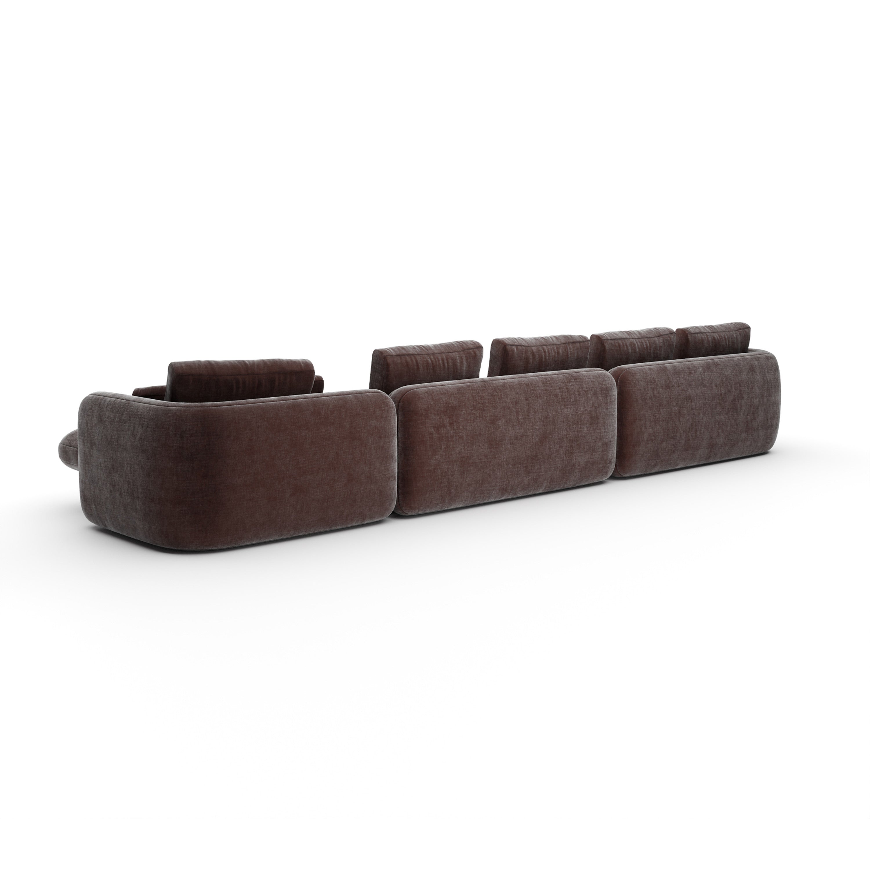 *Overlap Right Chaise Sec Large Dk Taupe - 3rd angle
