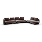 Overlap L Bumper Sectional Dk Taupe - main image