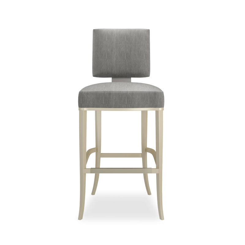 RESERVED SEATING BAR STOOL-PEWTER