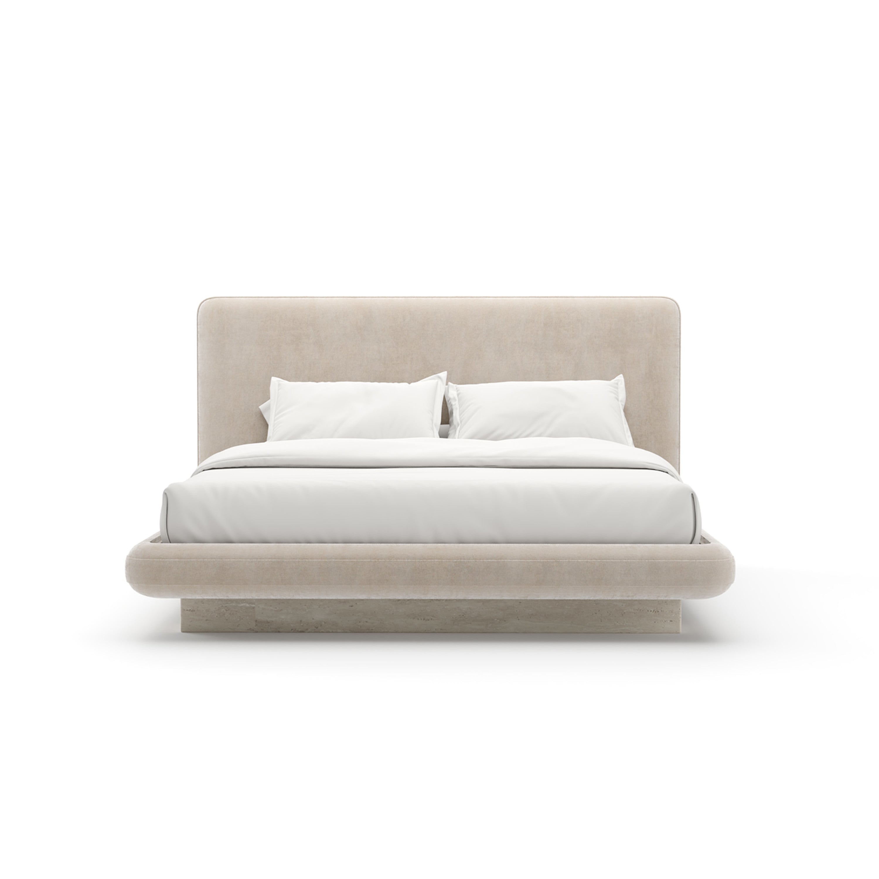 *Overlap Uph Kg Bed Ivory - main image