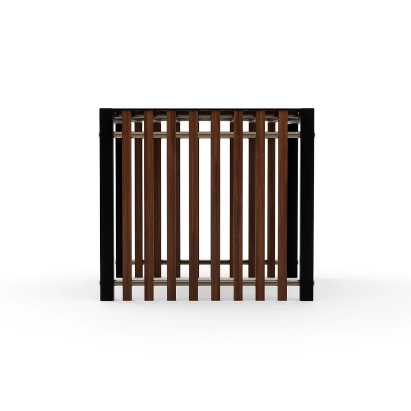 PINSTRIPE DARK END TABLE