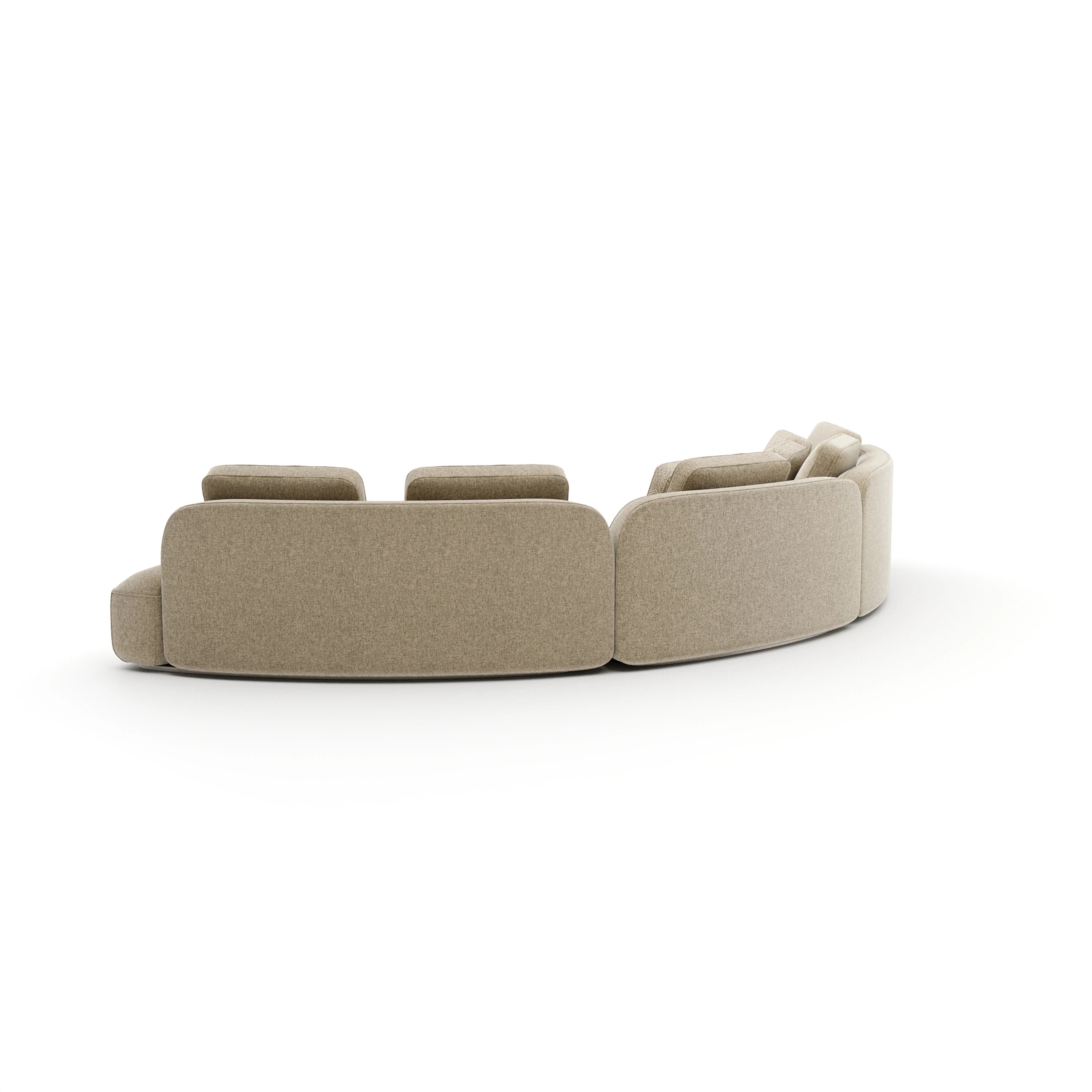 Sasso 3Pc Sofa - Oatmeal - 3rd angle