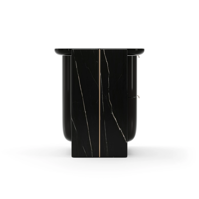 Overlap Small Nightstand Dark