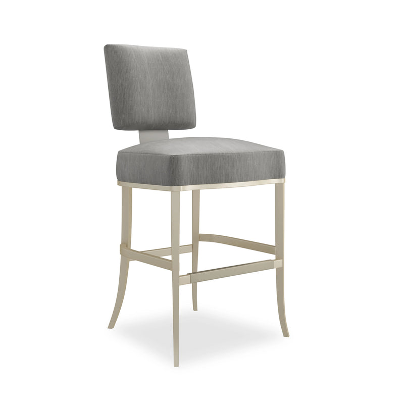 RESERVED SEATING COUNTER STOOL-PEWTER