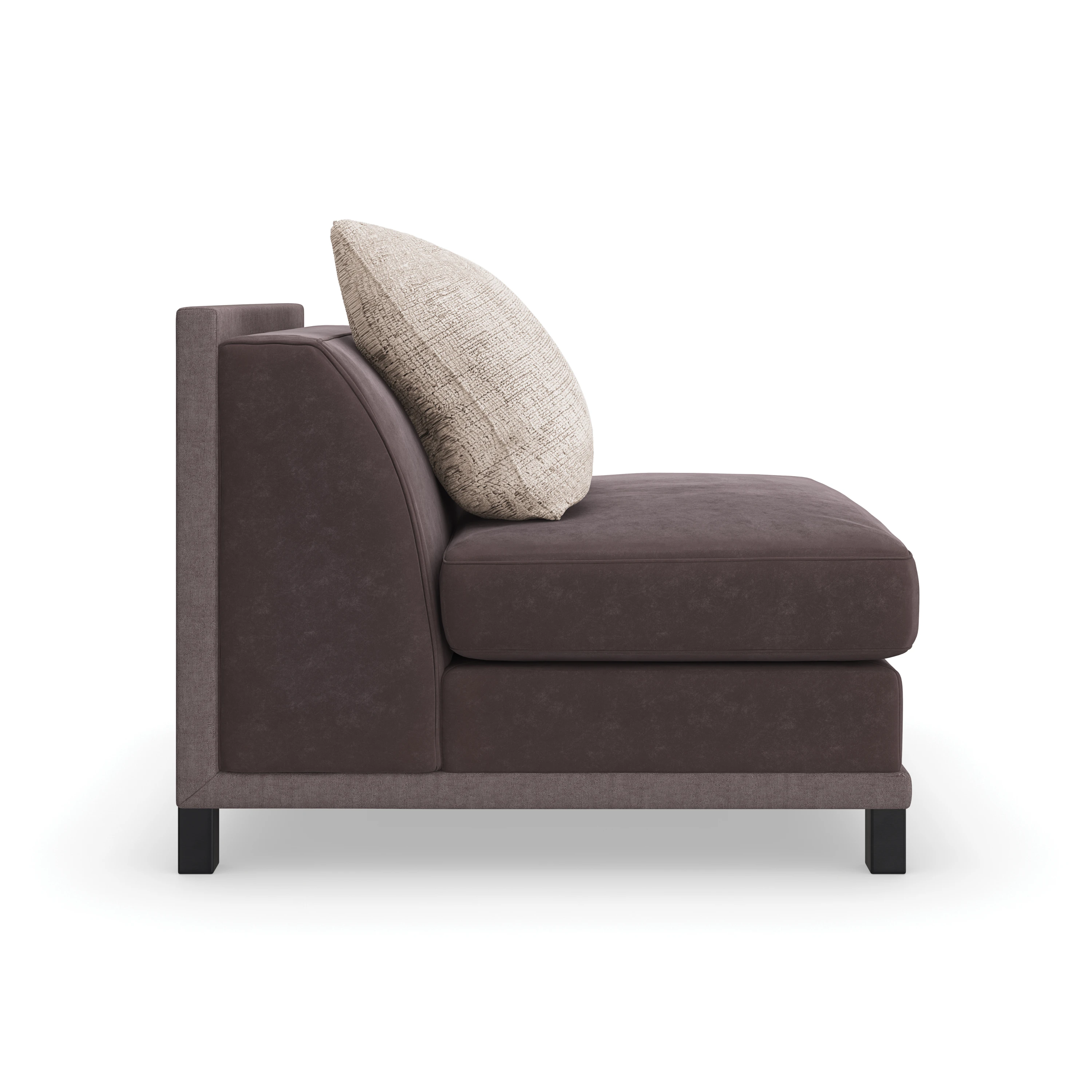 Tuxedo Armless Chair - 2nd angle
