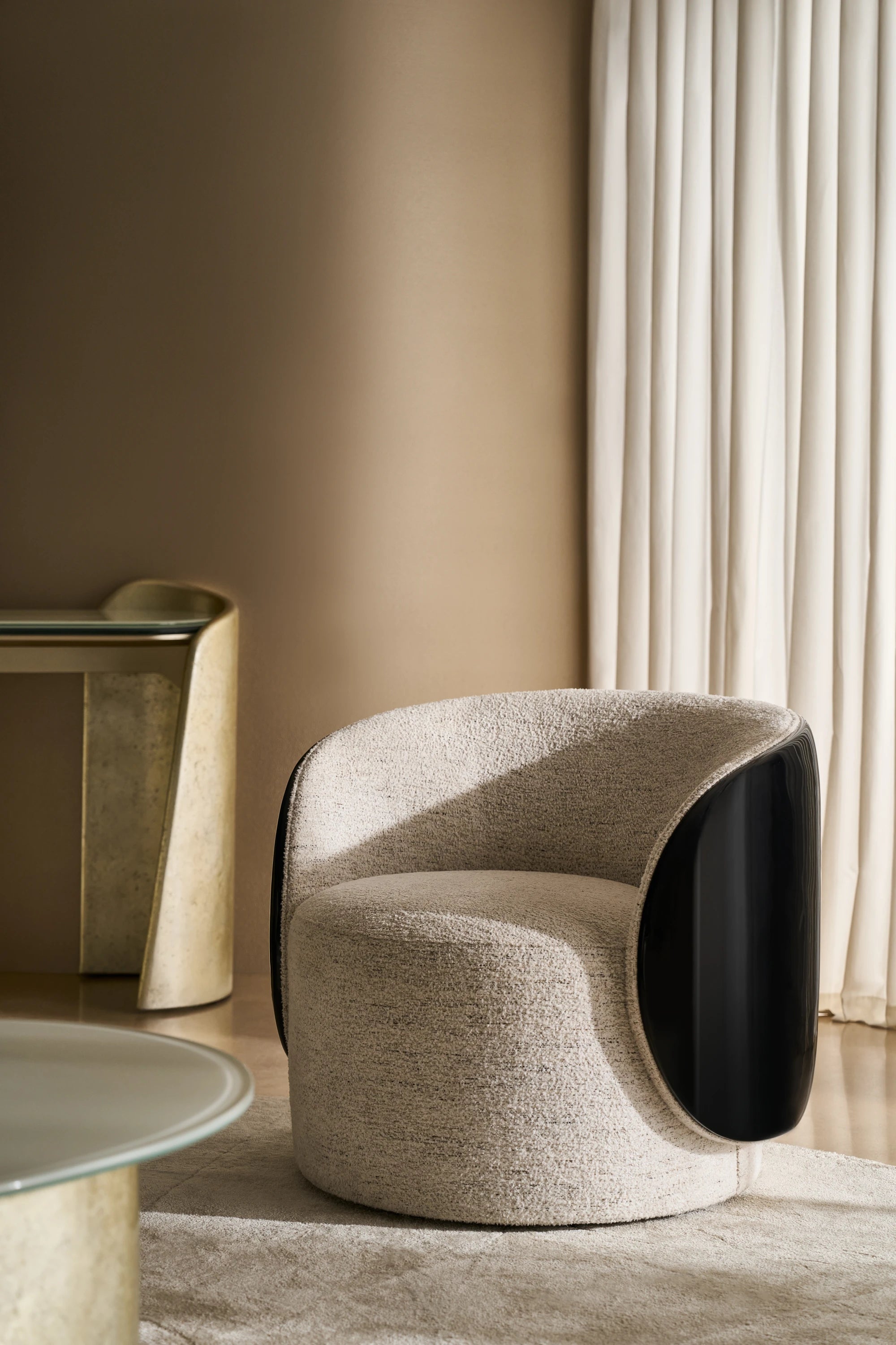 Cuff Swivel Chair in room - angle 1