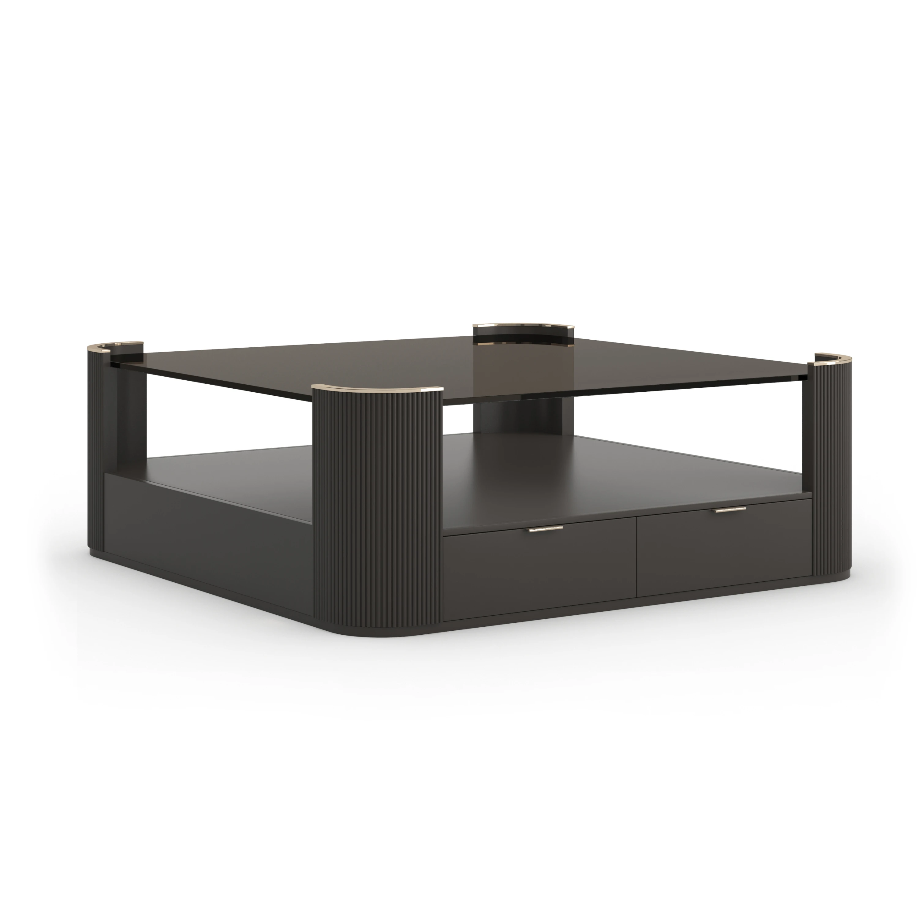 Love Square Cocktail Table-Dark Chocolat - main image