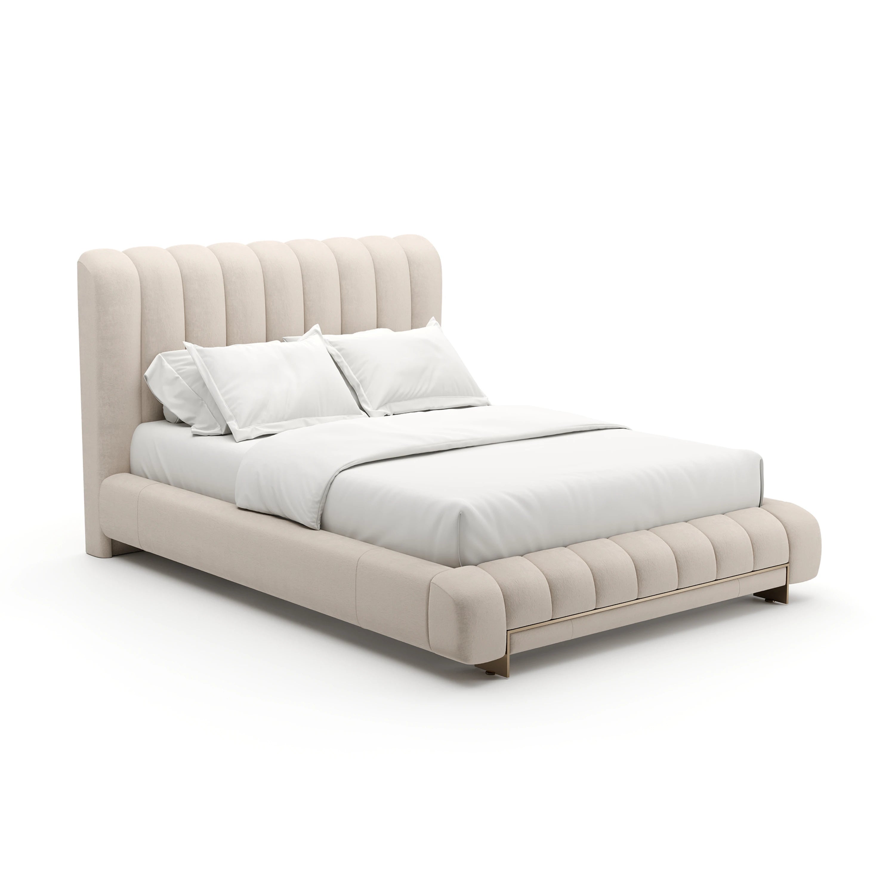 Well Balanced Qn Bed Ecru - main image