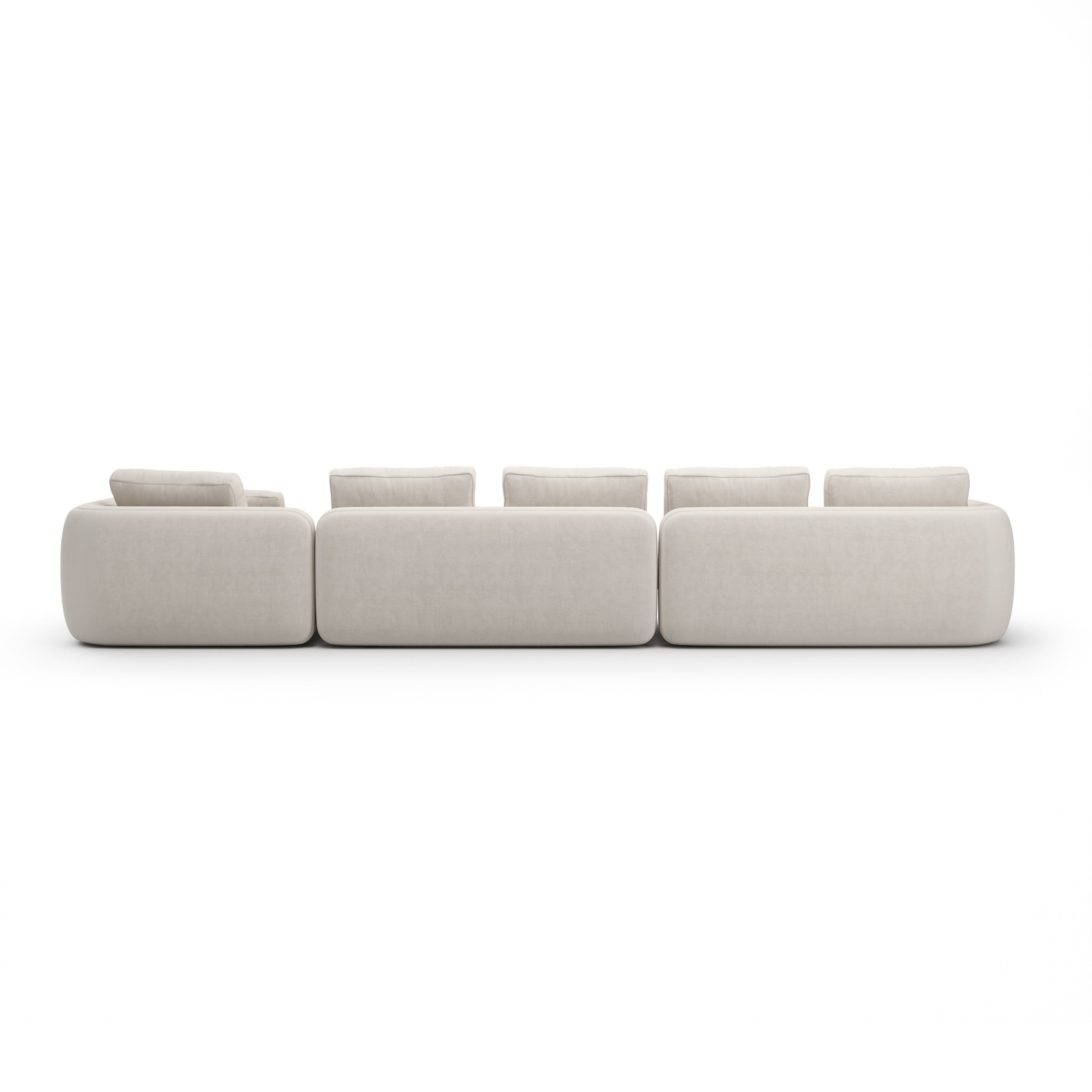 *Overlap Right Chaise Sec Large Ecru - 3rd angle